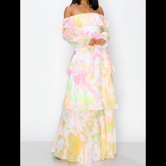 🔥Multi Color Maxi Dress🔥 - Picture 2 of 5